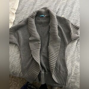 Alice + Olivia Gray Women's Sweater cardigan grey small